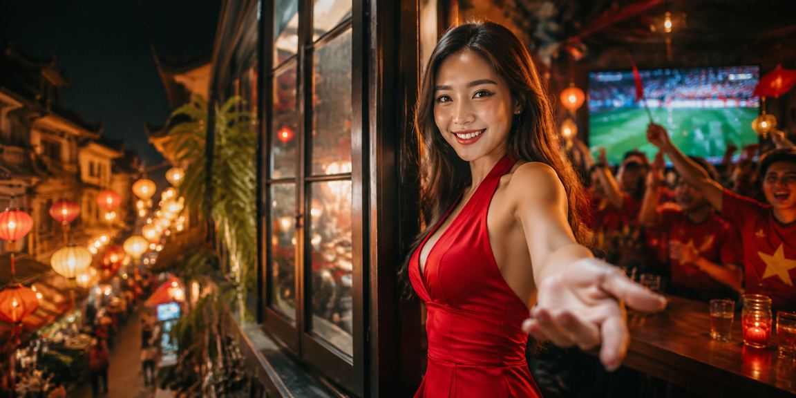 Người chơi tại Hà Nội truy cập cf88 qua điện thoại với ánh đèn lồng lễ hội